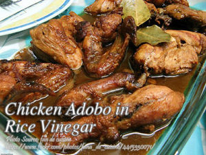 Chicken Adobo in Rice Vinegar