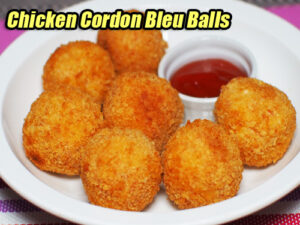 Chicken Cordon Bleu Balls Pin It!