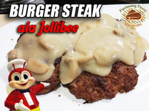 Jollibee Burger Steak Pin It!