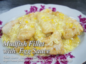 Mudfish Fillet with Egg Sauce