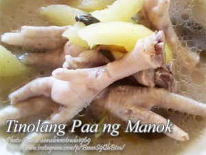 Tinolang Paa ng Manok